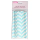 Culpitt Cake-Pop-Strohhalm, Papier, blau, 25