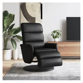 vidaXL Relaxsessel mit Fußteil Kunstleder 98 x 106 x 0 cm Schwarz