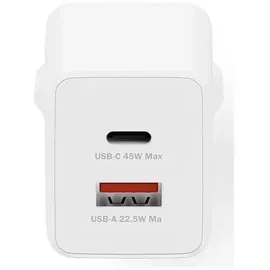 Digitus USB Ladegerät GaN 45W 1x USB-C, 1x USB-A