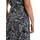 Cartoon Midikleid Druck Schwarz/Weiß 36