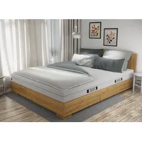 Bett1.de Soft Breeze Satin Silber/Anthrazit 200 x 220 cm + 2 x 40 x 80 cm