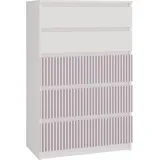 veneti Malwa M5 70 x 109,5 x 40 cm Weiß/Rosa