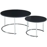 [en.casa] Christchurch Schwarz Metall 60 x 60 x 35 cm