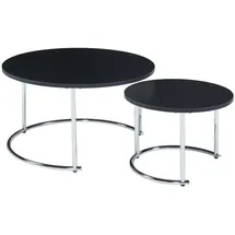 [en.casa] Christchurch Schwarz Metall 60 x 60 x 35 cm