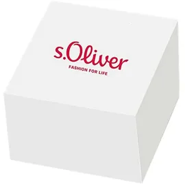 s.Oliver Armbanduhr Edelstahl IP Rose Nylon 2034598 Braun, ROSÉGOLD, 24