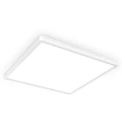 B.K.LICHT Panel, weiß, B:42cm H:2,9cm L:42cm Ø:42cm, Lampen, Deckenleuchte, dimmbar, ultra-flach, indirektes Licht, neutralweiß, LED Panels