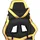 vidaXL Gaming-Stuhl Gold Schwarz