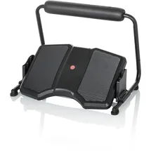 HJH Office Fußstütze PODI F Kunststoff Schwarz ergonomische Fußablage höhenverstellbar & neigbar, inkl. Beinablage, 830111