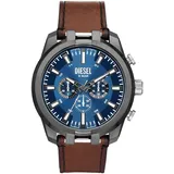 Diesel DZ4643 Herrenuhr Lederarmband SPLIT braun