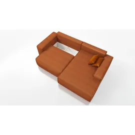 mebloland Ecksofa TOR mit Schlaffunktion. Farbe: Terra. - Braun