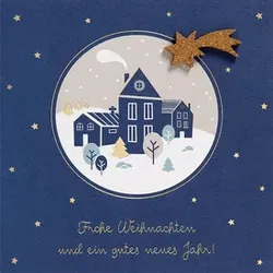 PERLEBERG D.T.Weihnachtskarte Moments Coll. Kork 7228439-2 Sternschnuppe