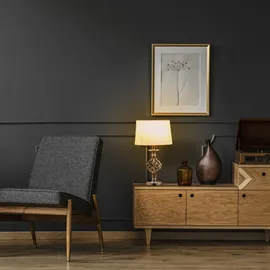 Relaxdays Tischlampe Gold Weiß