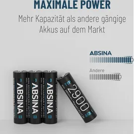 Absina Akku AA 2650 mAh 16 St.