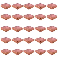 Holmwerk 25x Pfostenkappe Kupfer Pyramide 7x7 Abdeckkappe für Pfosten