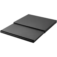 Yamazaki 2106 Tower Sliding Countertop Tray, Black, Steel/Polypropylene/Silicone, 45 x 39~64.5 x 4 cm