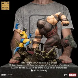 Iron Studios Wolverine vs Juggernaut Figur 30 cm