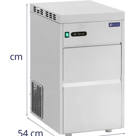 Royal Catering Flockeneisbereiter 50 kg/ 24 h Flockeneismaschine Scherbeneisbereiter 10 kg,
