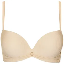 Push-up-BH LISCA "Push up BH Laura", Damen, Gr. 75, Cup A, vanilla cream, Stoff, Obermaterial: 75% Polyamid PA. 25% Elasthan EL., BHs