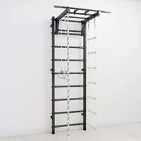 JEFlex Verstärkte Sprossenwand ClimbMaxx M8 - schwarz - Schwarz