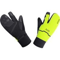 Gore Wear Thermo Split Handschuhe, GORE-TEX INFINIUM, 9, Schwarz/Neon-Gelb