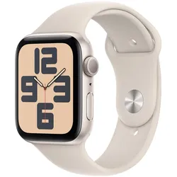 AppleWatch SE Aluminium 44mm Polarstern MRE43QF/A Sportarmband Polarstern S/M