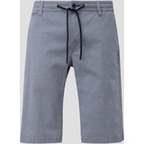 s.Oliver - Regular: Bermuda mit Dobby-Muster, Herren, blau, 38