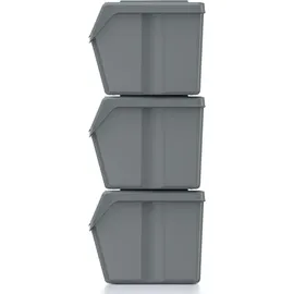 Prosperplast Sortibox 3x20 l Grau
