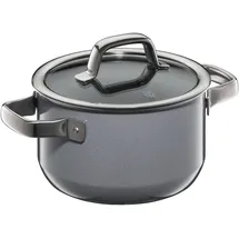 WMF Fusiontec Mineral Kochtopf mit Glasdeckel, 16 cm, Platinum