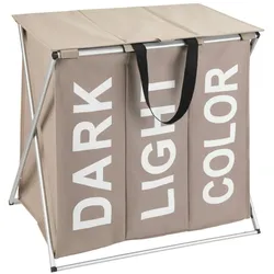 WENKO Wäschesammler Mod. Trio Top Taupe