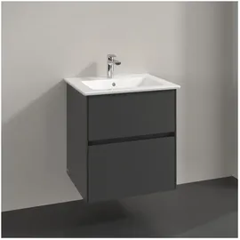 Villeroy & Boch V&B Waschtischunterschrank Collaro 56,1x61x48cm, WT mittig, gaphite
