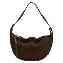 Marc O'Polo Aami Schultertasche Veloursleder Brown