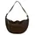 Marc O'Polo Aami Schultertasche Veloursleder Brown