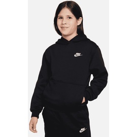 Nike Sportswear Club Fleece Hoodie Kinder 010 black/white L 147-158 cm