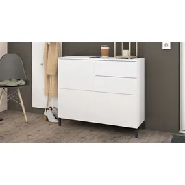 borchardt Möbel Haama 93 x 80 x 35 cm Weiß matt