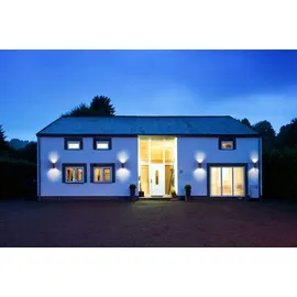 Osram Außenwandleuchte Aluminium 15,8 cm inkl. Bewegungsmelder grau