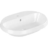 Villeroy & Boch Architectura Einbauwaschbecken 5A6660R1 60x45cm, oval, mit Hahnloch, mit Überlauf, weiß Alpin CeramicPlus