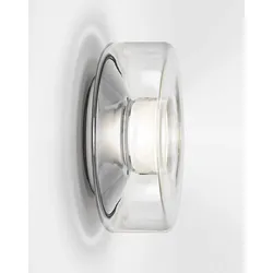 serien lighting Curling M Wandleuchte extra-warmweiß (2700 K) | Glasschirm klar