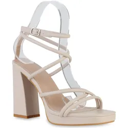 Damen High Heels in Nude