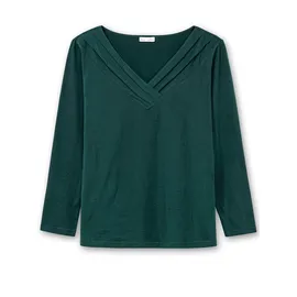 sheego Langarmshirt Grün 52/54