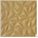 IKHEMalarka 3D Wandpaneel aus Polystyrol Styropor XPS, BxL: 50,00x50,00 cm, 0,25 qm, (16-tlg) 3D Paneelen für Decken & Wand 50x50cm goldfarben|beige