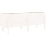 vidaXL Hochbeet 160 x 50 x 57 cm Weiß