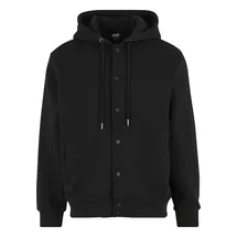 URBAN CLASSICS Fluffy Fleece Hoodjacket schwarz