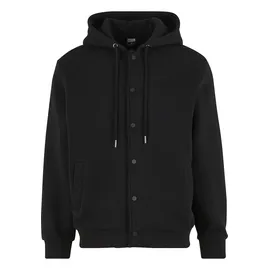URBAN CLASSICS Fluffy Fleece Hoodjacket schwarz