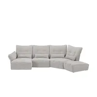 Sofa.de Wohnlandschaft Jeaneva ¦ grau ¦ Maße (cm): B: 384 H: 101 T: 197