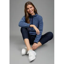 Ocean Sportswear Fleecepullover Sweatshirt Melange Blau 44/46