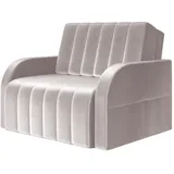 e-meubles Schlafsessel mit Schlaffunktion – Klein und Bequem – Gästesofa – Relaxsessel für Kinder – Montana 80 (Beige Holz, 1-Sitzer, 101x90x104 cm, Wohnzimmer, Sessel Schlafsessel