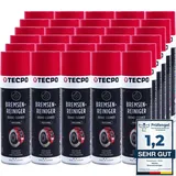 TECPO Bremsenreiniger 30x 500ml Universal Teilereiniger 360° Ventil Power Brake Cleaner Acetonfrei Reiniger Entfetter Korrosionsschutz