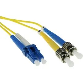 Act 30 meter LSZH Singlemode 9/125 OS2 fiber patch cable duplex with LC and ST connectors