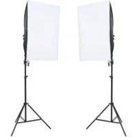 vidaXL Fotostudio-Set mit Beleuchtung, Hintergrund und Reflektor