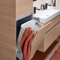Villeroy & Boch Collaro Hochschrank | 2 Türen | Mit Wäschekorb